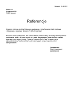 Referencja od firmy Phobos s.c.