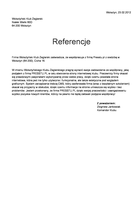 Referencja od firmy Wolsztyński Klub Żeglarski