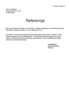 Referencja od firmy JANUS + 66projekt