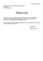 Referencja od firmy Centrum Dom Handlowy - powierzchnie handlowe i biurowe