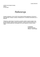 Referencja od firmy A.GARD Home & Garden Architects
