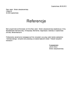 Referencja od firmy Racz Jacek - Broker ubezpieczeniowy