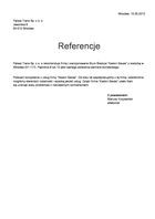 Referencja od firmy Paliwa Trans Sp. z o. o