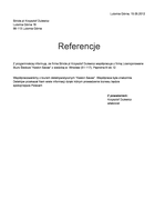 Referencja od firmy Stricte.pl Krzysztof Dulewicz