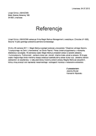Referencja od firmy Urząd Gminy LIMANOWA