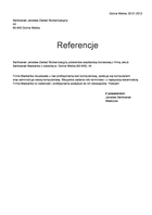 Referencja od firmy Bartkowiak Jarosław Zakład Wulkanizacyjny