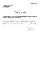 Referencja od firmy FDJ Center Piotr Przewrocki