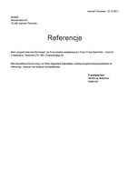 Referencja od firmy tanatos