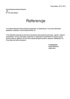 Referencja od firmy Sylwia Barteczka Szkoła Rodzenia