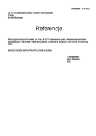 Referencja od firmy JM AUTO-Zawieszenia czesci i akcesoria samochodowe
