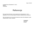 Referencja od firmy Europejskie Centrum Odszkodowań S.A. ( EuCO )