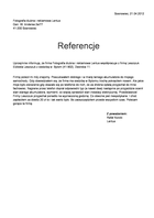 Referencja od firmy Fotografia ślubna i reklamowa Lentus