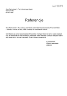 Referencja od firmy Biuro Rachunkowe In Plus Andrzej Lewandowski