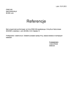 Referencja od firmy ORSO BIS