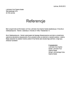 Referencja od firmy Lubliniecki Klub Oyama Karate