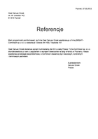 Referencja od firmy Deal Dariusz Grześ