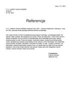 Referencja od firmy P.H.U. INWEST-NIERUCHOMOŚCI