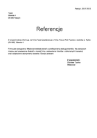 Referencja od firmy Tazet