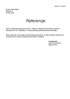 Referencja od firmy Studio Filmowe Mewa