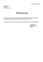 Referencja od firmy Serwis gazowy
