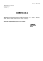 Referencja od firmy ARTZI.NET Tomasz Zieliński