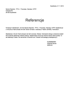 Referencja od firmy Sykuła Zbigniew - PPHU - Przyczepy, Naczepy, KIPRY