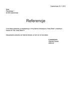 Referencja od firmy Sklep