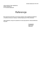 Referencja od firmy Usługi w dziedzinie Terapi Logopedycznej