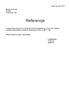 Referencja od firmy agd gaz Dorota Łaś