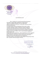 Referencja od firmy Stowarzyszenie KIWANIS International Klub Słupia