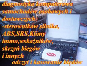 Diagnostyka komputerowa wszystkie marki osobowe i dostawcze - Auto Serwis GT Mechanika, Elektryka, Klima, Wulkanizacja, Geometria, Komputer, Pomoc dro