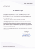 Referencja od firmy Agro-Max Tadeusz Jąg