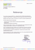 Referencja od firmy Firma Handlowo-Usługowa SADMAR Sp. J.