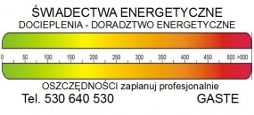 Świadectwa energetyczne - Gaste F.P.H.U. Piotr Stefanek Rybnik