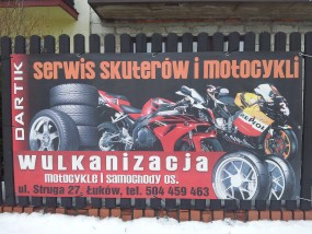 Serwis Motocykli skuterów i Quadów Wulkanizacia jednośladów - DARTIK Zielinska Agnieszka Łuków