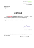 Referencja od firmy USŁUGI PROJEKTOWE