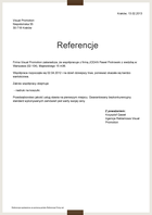 Referencja od firmy Visual Promotion