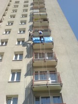 Prace budowlane przy zastosowaniu technik alpinistycznych - Pidaro Katowice