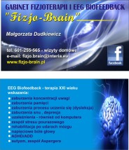 Leczenie ADHD Łódź Zgierz Rąbień Aleksandrów Łódzki Konstantyn - Gabinet Fizjoterapii i EEG Biofeedback  Fizjo-Brain  Rąbień