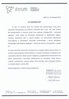 Referencja od firmy "ITERUM" - fundusze Unijne