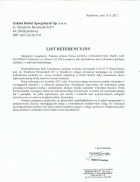 Referencja od firmy Zakład Robót Specjalnych Sp. z o.o.