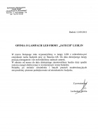 Referencja od firmy Spółdzielnia Mieszkaniowa NASZ DOM osiedle Żeromskiego w Radomiu