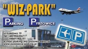 Miejsca postojowe Katowice Pyrzowice - Parking samochodowy  Wiz-Park  - ubezpieczony Pyrzowice