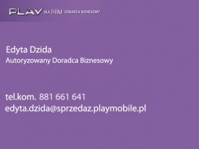 Sprzedaż oferty PLAY - CENTRUM FINANSOWE  ED  Edyta Dzida Łódź