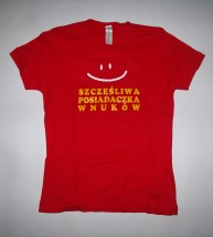 T-shirt - Szczęśliwa Posiadaczka Wnuków - damska S,M,L,XL - Przedsiębiorstwo Handlowo-Usługowe  Endymion  Bydgoszcz