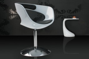 Krzesło GAMER biało-czarne - Living Art meble dekoracje design Bydgoszcz