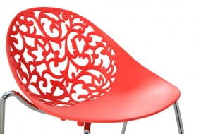 Krzesło AURORA czerwone, kare design - Living Art meble dekoracje design Bydgoszcz