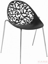 Krzesło AURORA czarne, kare design - Living Art meble dekoracje design Bydgoszcz