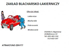 blacharstwo i lakiernictwo - Holka Janusz - Zakład blacharsko - lakierniczy Osielsko