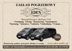 usługi pogrzebowe - Zakład Pogrzebowy Eden Siedlce Siedlce